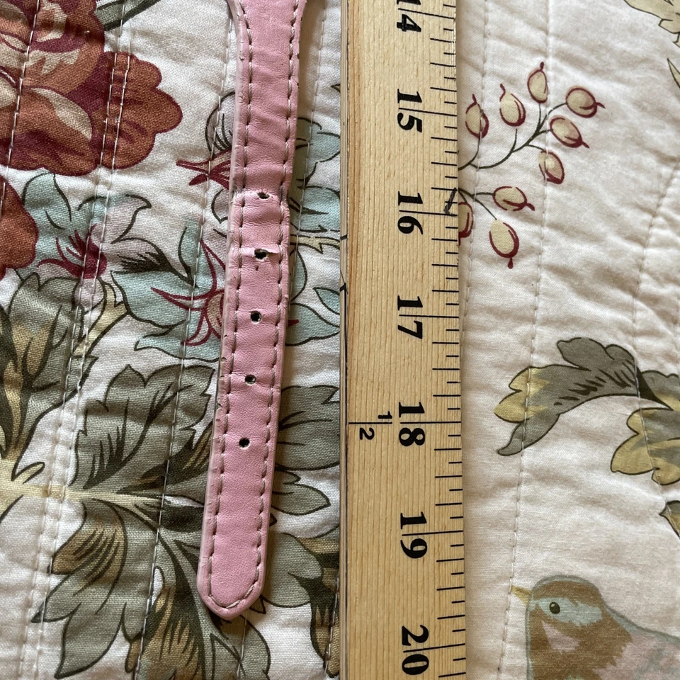 "Collar de perro con tachuelas con clavos remache cuero mascota L rosa suave 20"" usado en excelente estado" Foto 2 de 4