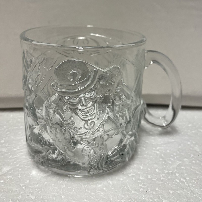 McDonald's Batman Forever Riddler Collectible Clear Glass Mug Cup