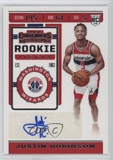2019-20 Panini Contenders Rookie Ticket Sticker Justin Robinson #151 Auto 06oc