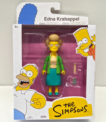 #ad EDNA KRABAPPEL The Simpsons Wave 5 Jakks Pacific 5quot; Action Figure NEW IN STOCK $23.98