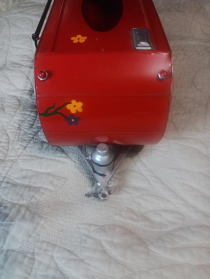 Soporte de pañuelo modelo remolque cámper rojo Foto 4 de 4