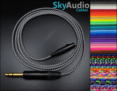 Custom 3 Pin Mini XLR Kopfhörer Kabel AKG K712 K7xx DT1770 DT1990 Single Sleeve
