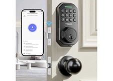 VCHOO Keyless Entry Smart Door Lock with 2Handles WiFi- Front Door Anti Peeping