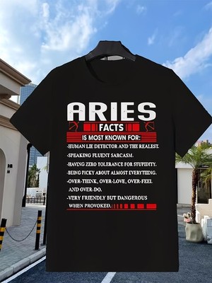 Aries Zodiac Shirt Black Aries Facts Human Lie Detector Fluent Sarcasm Zero To
