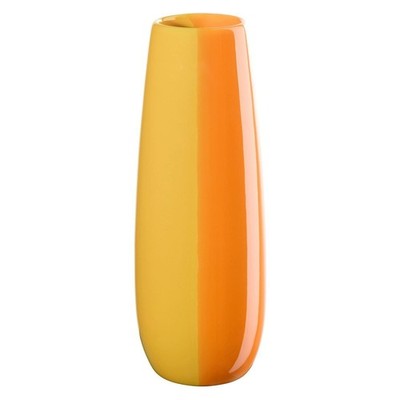 ASA Selection EASE JOY Vase Blumenvase Dekovase Steinzeug Orange Gelb H 25 cm
