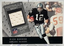Rich Gannon 2002 Fleer Showcase Football's Best Game Worn Jersey Card