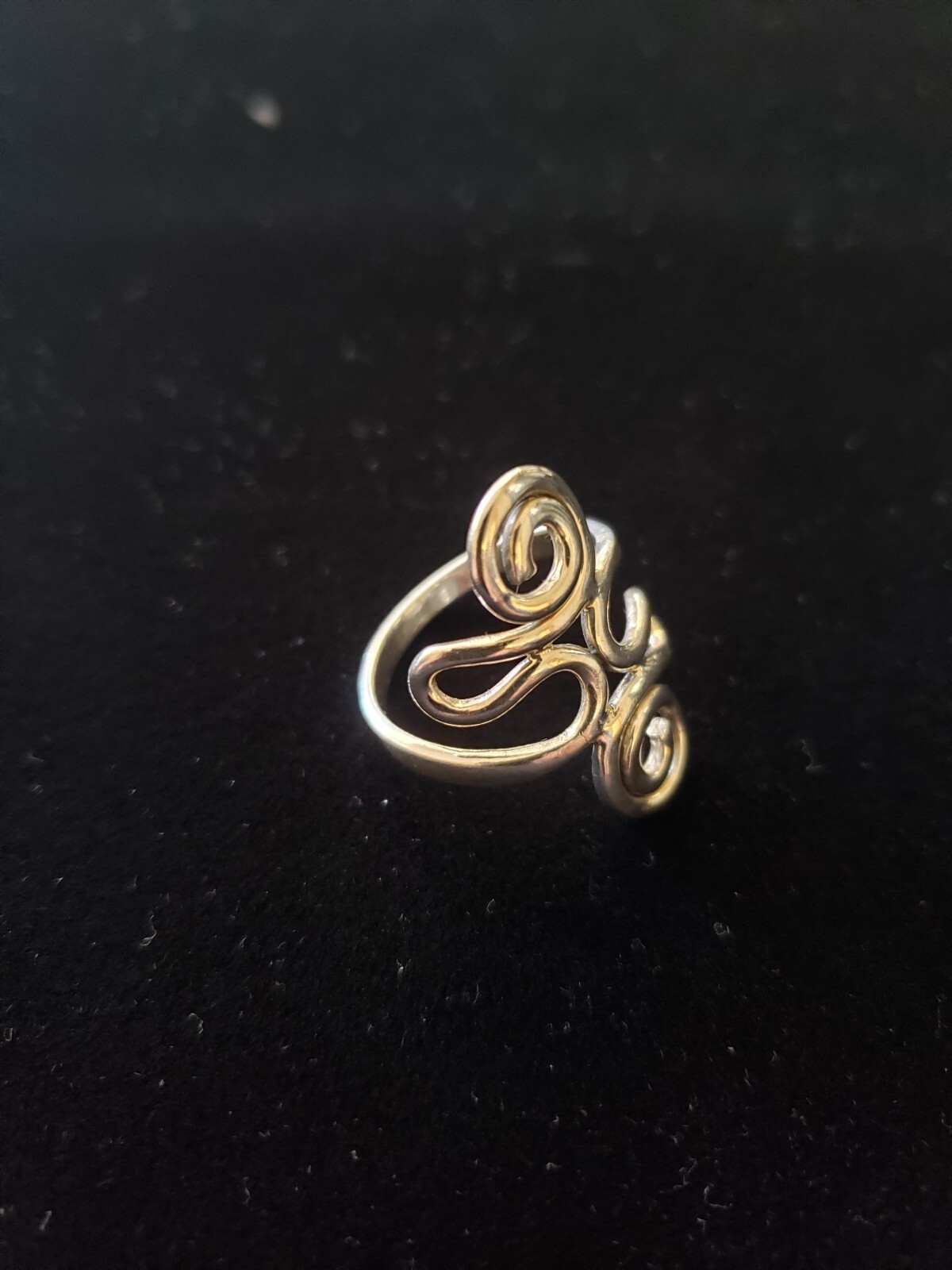 Solid 925 Sterling Silver Spiral Swirl Design Ful… - image 4