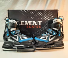 The 5th Element Stealth Jr. Adjustable Ice Hockey Skate w/ Blade Protectors NEW