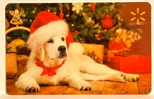 WalMart Golden Retriever Dog Under The Christmas Tree 2019 Gift Card FD-65816