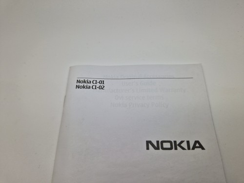 Manuel de l'utilisateur Nokia C1-01/C1-02 anglais neuf ancien stock 3UKPOST - Photo 4 sur 4