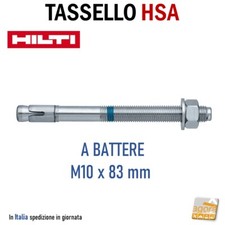 TASSELLO A BATTERE METALLICO HILTI HSA M10x83 DADO TE FORO Ø10 X SCAFFALI PZ.5