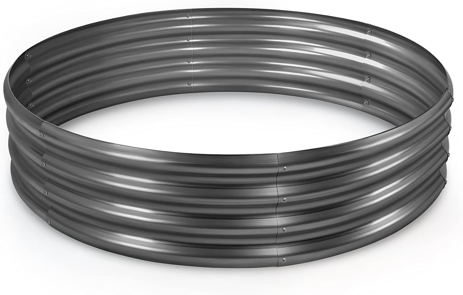 Galvanized Steel Round Raised Garden Bed Kit for Outdoor Planting