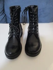 KATLIU COMBAT BOOTS BLACK SZ 41 EU 8 MEN 10 WOMEN