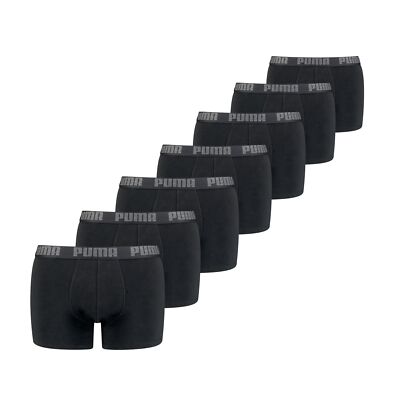 Puma 7 er Pack Boxershorts Boxer Shorts Unterhose schwarz für Herren UVP 62,99 