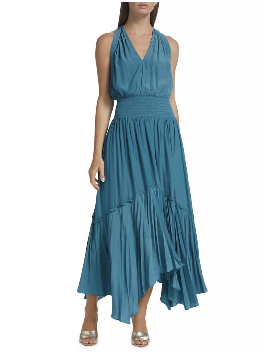 Ramy Brook Women's Valentine Halter Maxi Dress - Blue Tile - Size XS Ramy Brook Women's Valentine Halter Maxi Dress - Blue Tile - Size XS