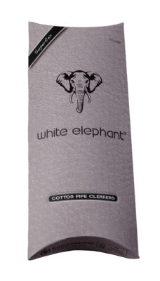 1 Packung (100 Pfeifenreiniger) White Elephant Superflex Cotton Pipe Cleaners