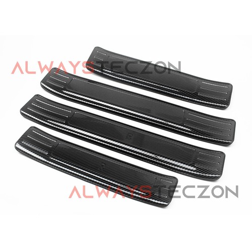 Carbon Stainless Steel Door Sill Protector For Toyota Highlander 2020 2021 2022 - Bild 3 von 4