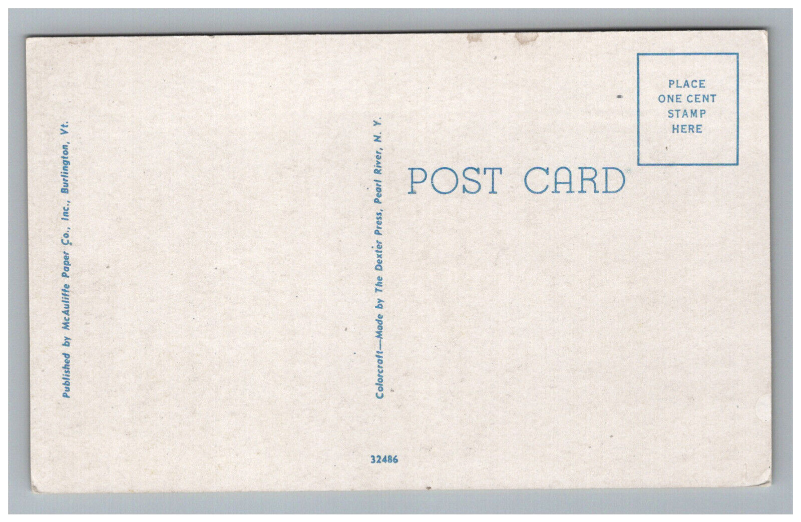 Postcard VT Post Office Mail Building Scenic Street View Burlington