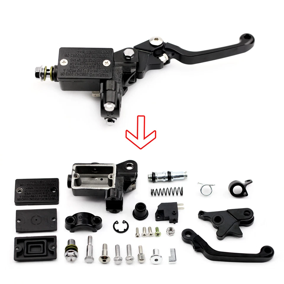 7/8" Front Brake Master Cylinder Lever For HONDA CRF 450R/300L XR 250R/L CR 250R - Imagem 3 de 4