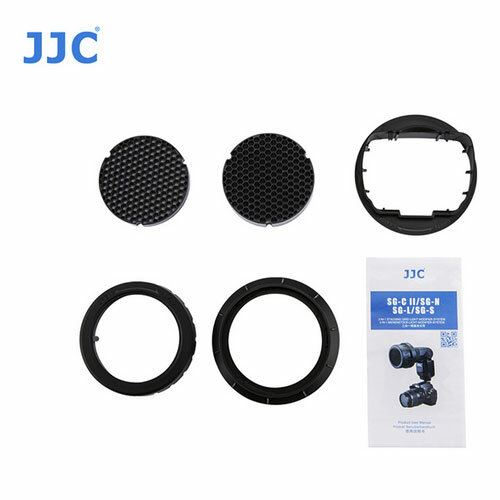 JJC SG-C600II 3-in-1 Stacking Grid Light Modifier System for Camera Flash Canon 600EX-II RT