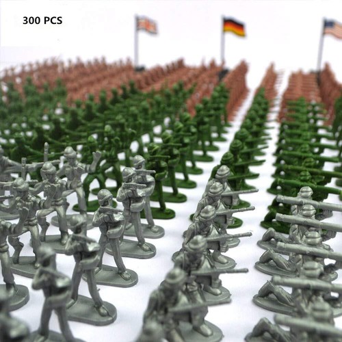 Armee Männer spielen Eimer-Soldaten des Zweiten Weltkriegs - über 300-teiliges Set - Bild 3 von 7