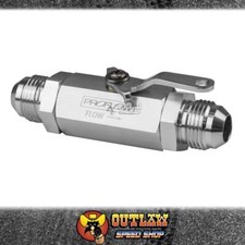 PROFLOW SHUT OFF VALVE ALUMINIUM -10AN MALE SILVER - PFE1000-10P