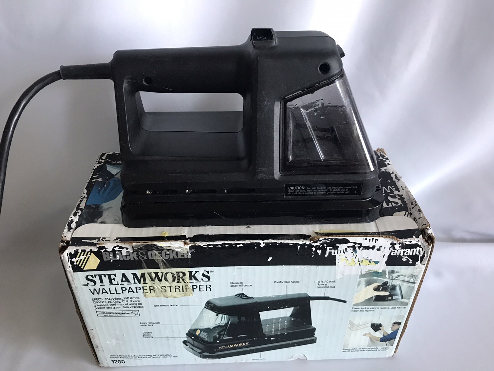 Black Decker Steamworks Wallpaper Stripper Remover Model 1200