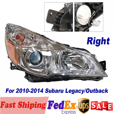 RH Headlight Headlamp For 2010-2014 Subaru Outback Legacy Right Passenger Side
