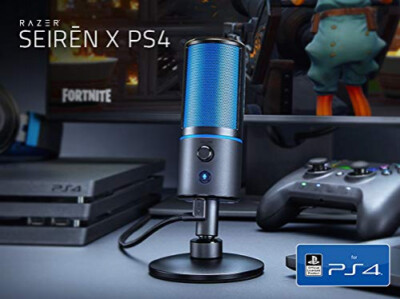 * Razer Seiren X Microphone USB Streaming Broadcasting PS4 Black/Blue