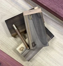 Rainbow Poplar Wood 4" Dugout w 3" Bat/One Hitter Pipe & Poker- Made in the USA 