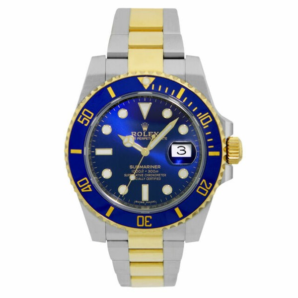 gold and blue rolex