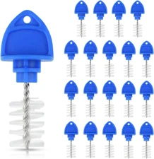 20 Pack Beer Tap Plug Brush Caps for Draft Faucet Cleaning Sanitary Cover Kit Bl