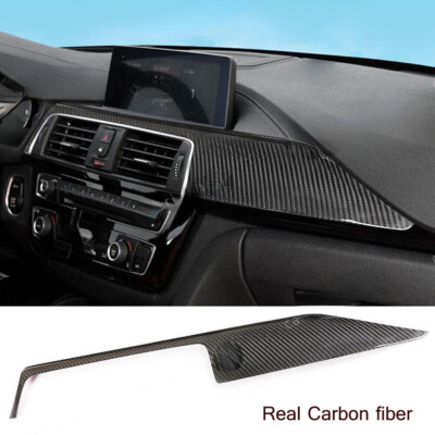 Real Carbon Fiber Central Console Dashboard Cover For BMW M3 M4 F80 F82 2014-18