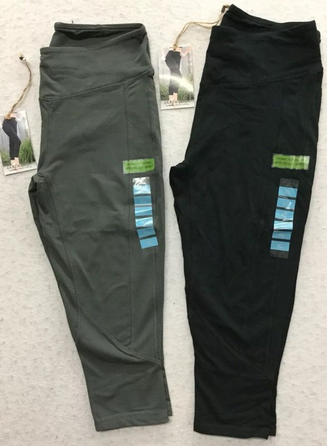*NWT* 2 Pairs EARTH YOGA (Size XL) CAPRI PANTS ORGANIC COTTON BAMBOO STRETCH | eBay