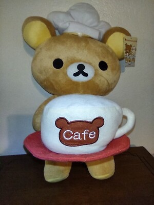 Sanrio Rilakkuma San-X Cafe Waiter Chef Plush Kawaii 19 Inch NWT