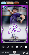 [DIGITAL] Connor Staine 2023 Topps BUNT Bowman Chrome Purple Sig 1st ICONIC /250