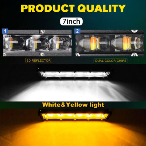 Single Row 32"inch LED Work Light Bar Amber Strobe For Polaris RZR XP 4 1000 900 - Picture 7 of 12