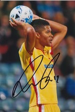 MK DONS HAND SIGNED JORDAN SPENCE 6X4 PHOTO.