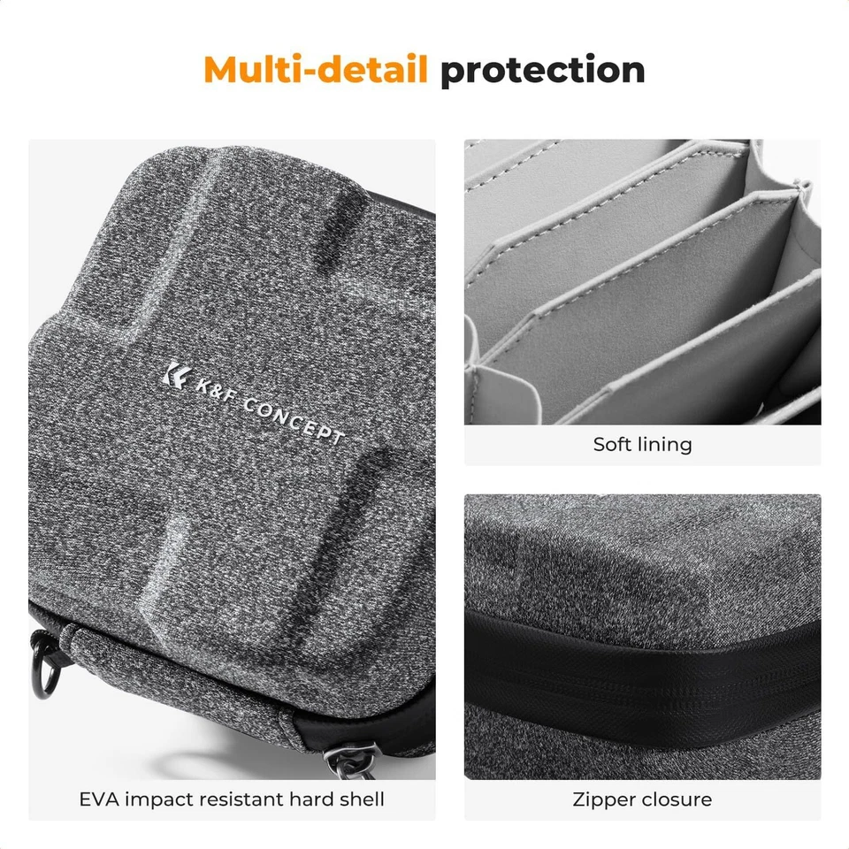 K&F Concept 10 in 1 Lens Filter Case, Hard Shell Camera Filter Pouch Up to 95mm - Image 3 of 4