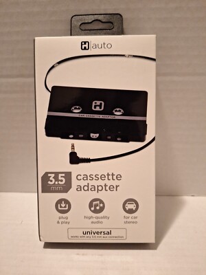 iHome Cassette Adapter Universal SmartPhone/MP3/CD Player 3.5mm Adapter RETRO