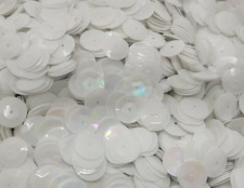 1,000 pcs Bulk Iridescent White Large 10mm Round Cup Loose Sequins Sewing Crafts