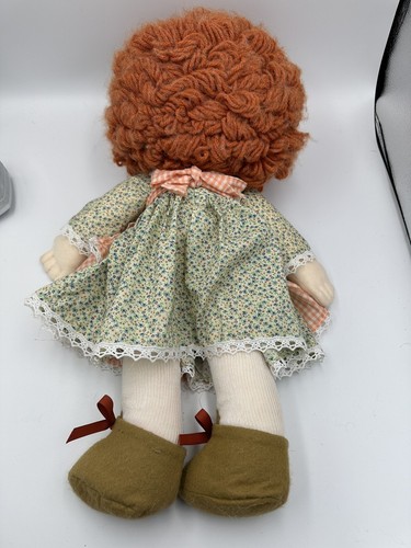 Vintage Handarbeit Puppe Stoffpuppe Stoffpuppe Retro 50er Mädchen 20" groß kitschig Dekor - Bild 6 von 9