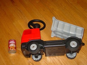 Big Spielwarenfabrik Toy Ride On Dump Truck Germany T 12140 W 56430 01 Red Gray Ebay