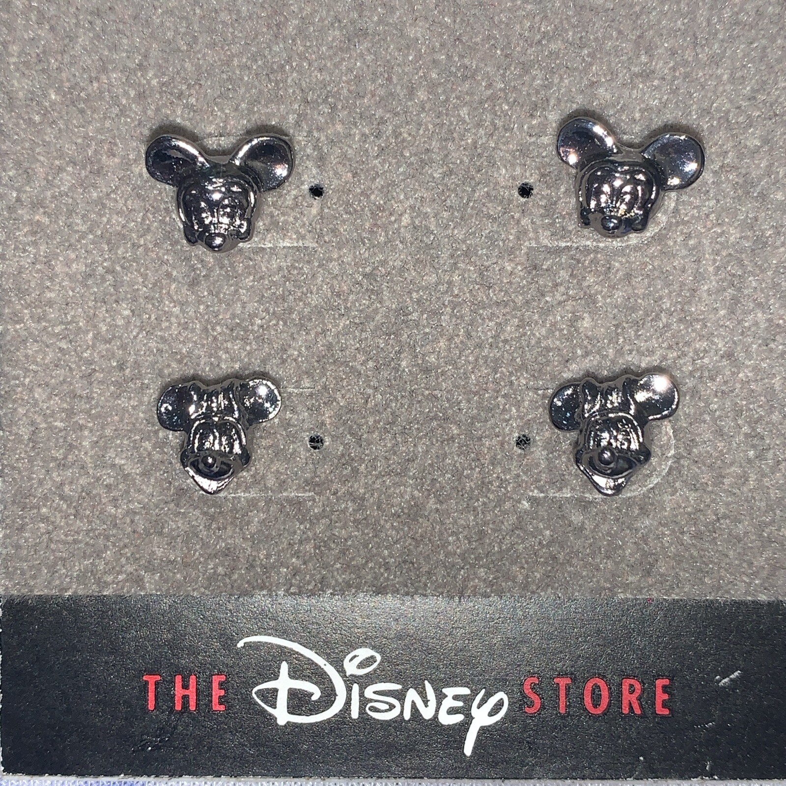 2 Pair Tiny Silver The Disney Store Stud Earrings… - image 2