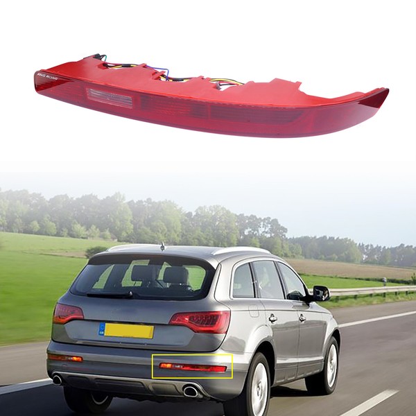 Rechts StoßStange Reflektor Heckleuchte Bremslicht FüR Audi Q7 4L 2006-2015 12V-image