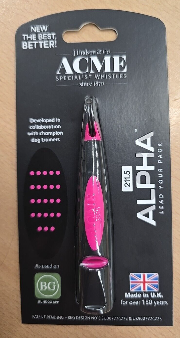 New Model Acme Alpha 211.5 Whistle, Gundog Training Black/Pink