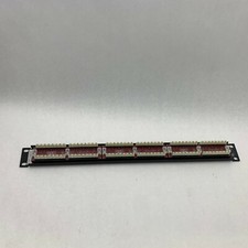 Hubbell MCC5803110A19 NNB Cat5 24 Port 110 Patch Panel See Pics A23