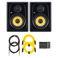 KRK K5-NA Kreate 5" Studio Monitor Reference Speakers Pair w Cables