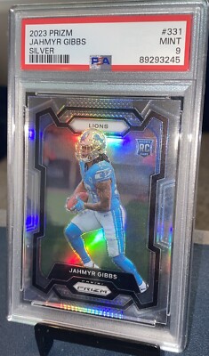 2023 Prizm Jahmyr Gibbs Silver RC PSA 9 🔥 | eBay