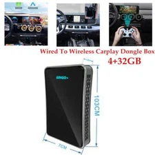 4G/WiFi Auto Wired To Wireless Carplay Dongle Box For Android/iOS Player 4+32G